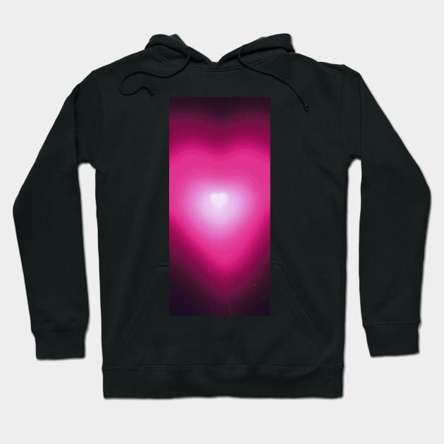 pink heart aura Hoodie by hgrasel